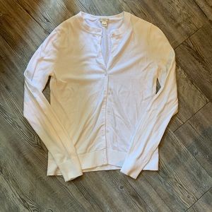 SOLD- J Crew White Cardigan